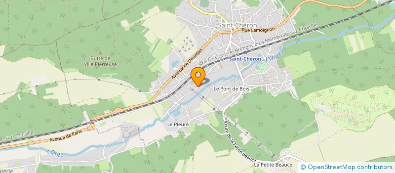 localisation de l'entreprise LES PEINTURES SAFE à SAINT-CHERON