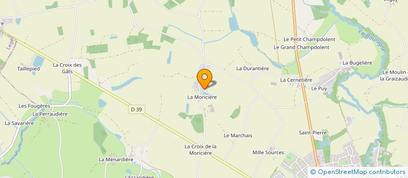 localisation de l'entreprise LES PELECKS  LES LUCS-SUR-BOULOGNE