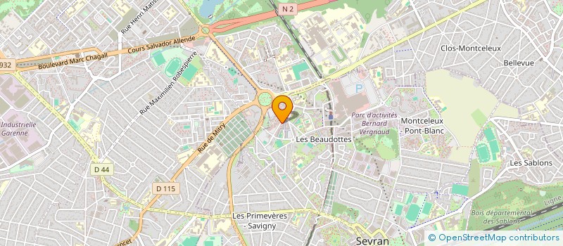 localisation de l'entreprise LES PELERINS D OUTRE MER -(POM) à SEVRAN
