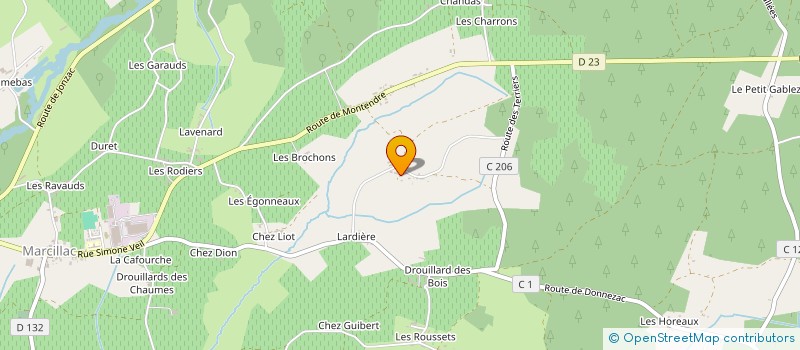 localisation de l'entreprise LES PELLES REGNACAISES à REIGNAC