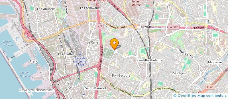 localisation de l'entreprise LES PELLETANS à MARSEILLE