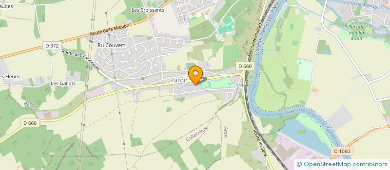 localisation de l'entreprise LES PELLETS DE L'YONNE  COURTOIS-SUR-YONNE