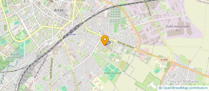 localisation de l'entreprise LES PELOCHES ETUDIANTES à ARRAS
