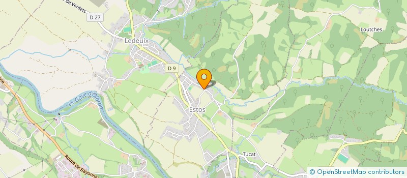 localisation de l'entreprise LES PELOTARIS DE L'ABEROU  ESTOS