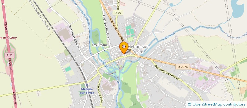 localisation de l'entreprise LES - PELURES  MEHUN-SUR-YEVRE