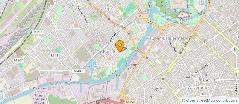 localisation de l'entreprise LES PENATES à LILLE