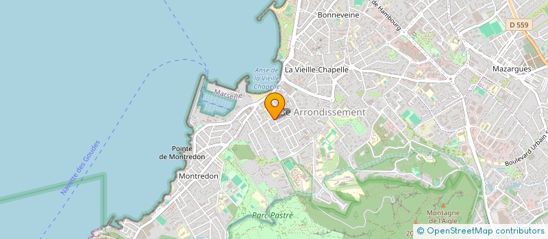 localisation de l'entreprise LES PENATES SERVICES à MARSEILLE