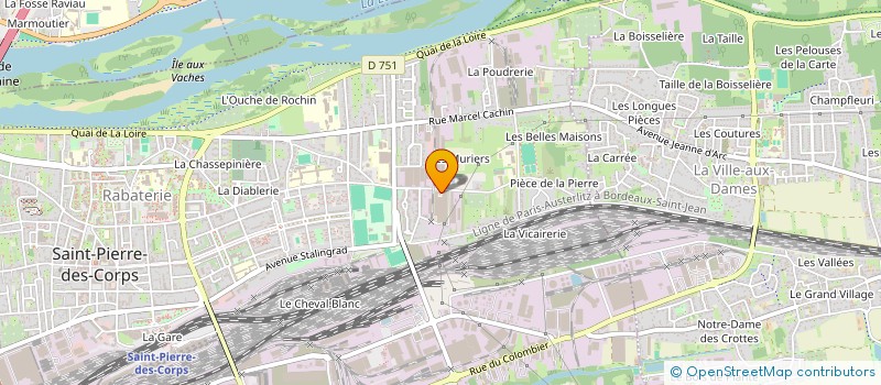 localisation de l'entreprise LES PENELOPE S'EN MELENT  SAINT-PIERRE-DES-CORPS