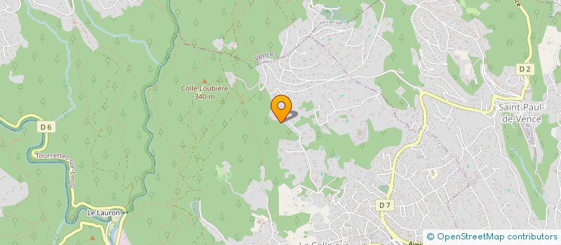 localisation de l'entreprise LES PENNES  LA COLLE-SUR-LOUP