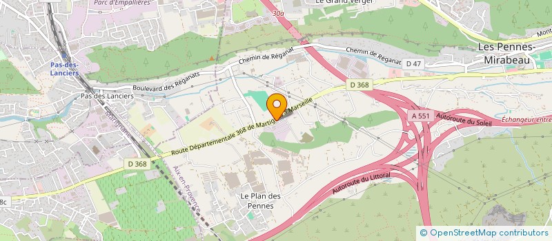 localisation de l'entreprise LES PENNES MIRABEAU TOURISME à VITROLLES