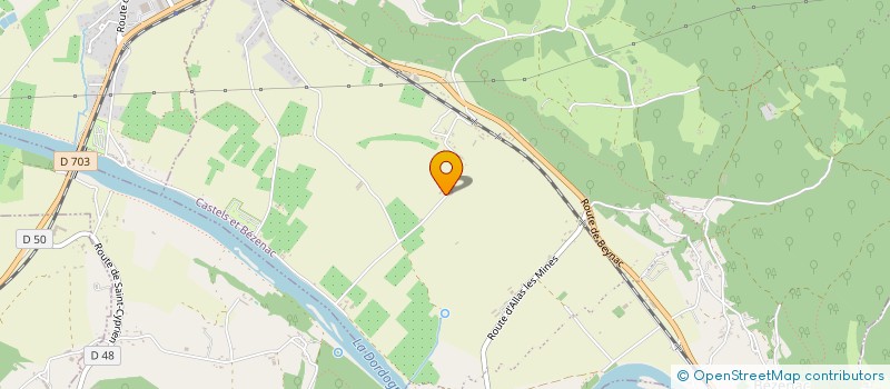 localisation de l'entreprise LES PENSEES SAUVAGES  CASTELS ET BEZENAC