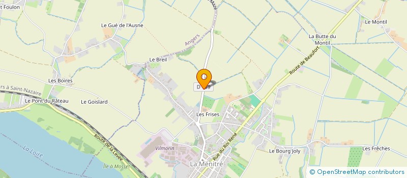 localisation de l'entreprise LES PENTES  BRISSAC LOIRE AUBANCE