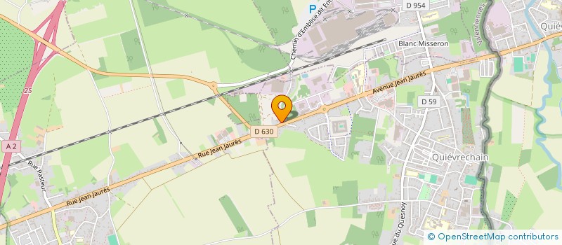 localisation de l'entreprise LES PEPINIERES  QUIEVRECHAIN