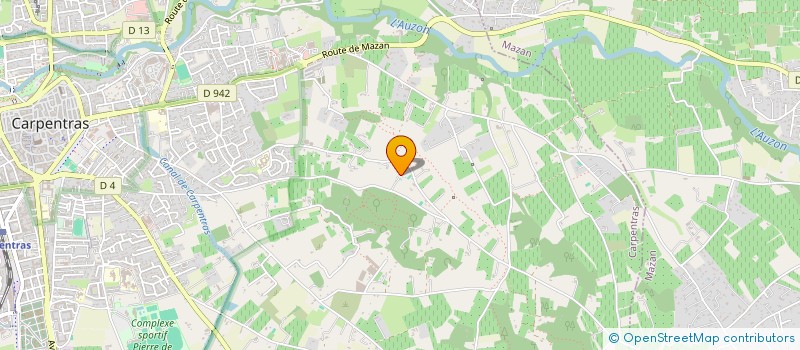 localisation de l'entreprise LES PEPINIERES COMTADINES à CARPENTRAS