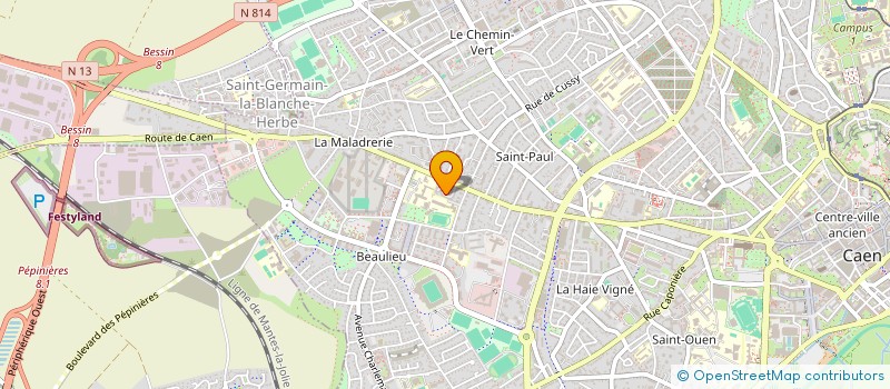 localisation de l'entreprise LES PEPINIERES DE CAEN  CAEN