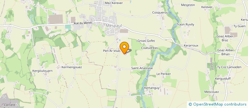 localisation de l'entreprise LES PEPINIERES DE COATUDAVEL à MESPAUL