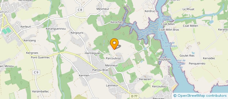 localisation de l'entreprise LES PEPINIERES DE KERVREN à NEVEZ