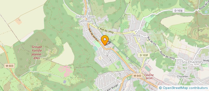 localisation de l'entreprise LES PEPINIERES DE L'EST  MOULINS-LES-METZ