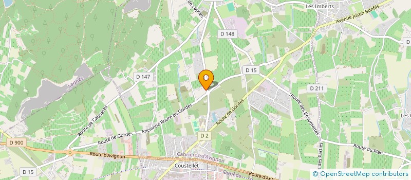 localisation de l'entreprise LES PEPINIERES DE LA LISANNE  CABRIERES-D'AVIGNON