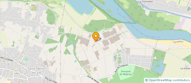 localisation de l'entreprise LES PEPINIERES DE LA MALEPINIERE à SAINT-DENIS-EN-VAL