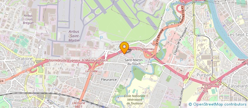 localisation de l'entreprise LES PEPINIERES DU LANGUEDOC à TOULOUSE