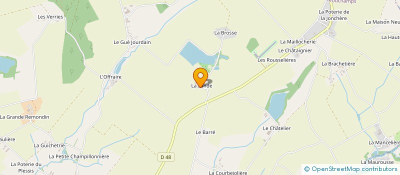 localisation de l'entreprise LES PEPINIERES GREAU à MOUCHAMPS