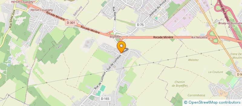 localisation de l'entreprise LES PEPITES  BOUVIGNY-BOYEFFLES