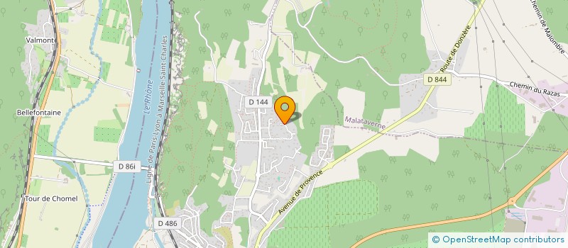 localisation de l'entreprise LES PEPITES  DONZERE