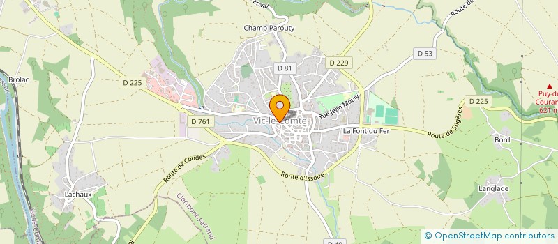 localisation de l'entreprise LES PEPITES  VIC-LE-COMTE