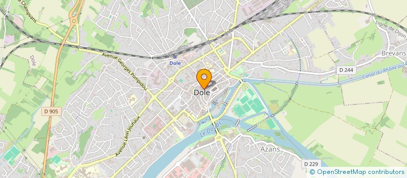 localisation de l'entreprise LES PEPITES à DOLE