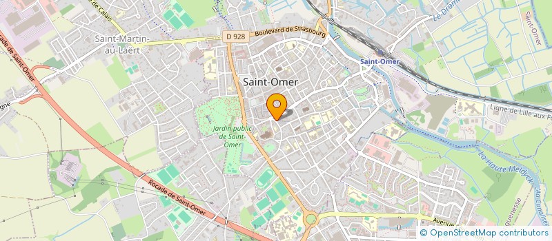 localisation de l'entreprise LES PEPITES D'OPHELIE  SAINT-OMER