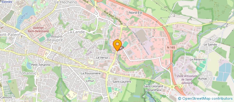 localisation de l'entreprise LES PEPITES DE JULIE à VANNES