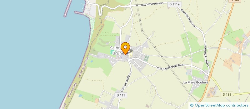 localisation de l'entreprise LES PEPITES DE NORMANDIE  SAINT-JOUIN-BRUNEVAL