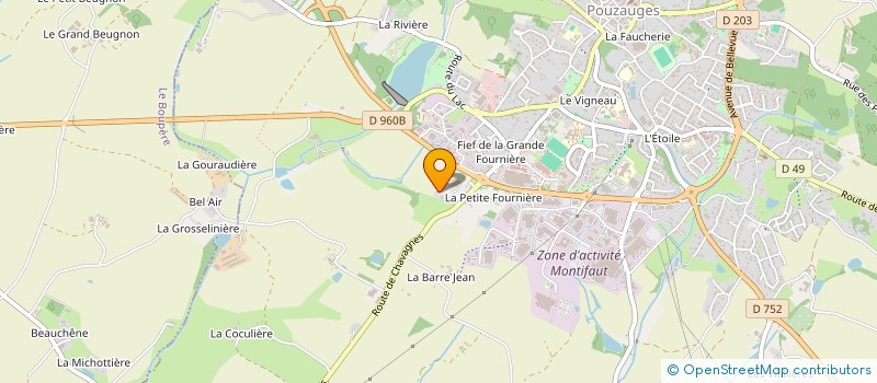 localisation de l'entreprise LES PEPITES DU BOCAGE à POUZAUGES