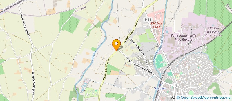 localisation de l'entreprise LES PEPITES DU MOULIN à VESTRIC-ET-CANDIAC