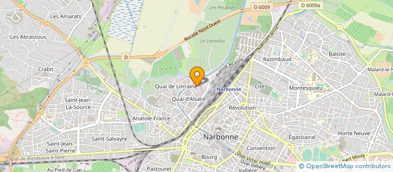 localisation de l'entreprise LES PEPITES DU SUD à NARBONNE