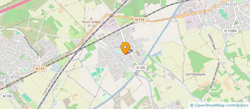 localisation de l'entreprise LES PEQUELETS à VALERGUES