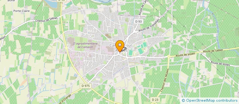 localisation de l'entreprise LES PEQUELETS DES ASSMAT DE CAMARET à CAMARET-SUR-AIGUES