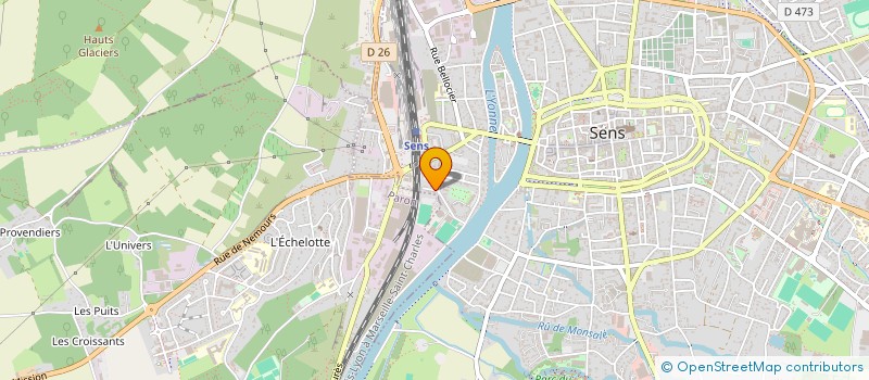 localisation de l'entreprise LES PEQUIS  SENS