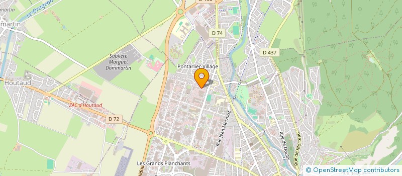 localisation de l'entreprise LES PERCE NEIGE  PONTARLIER