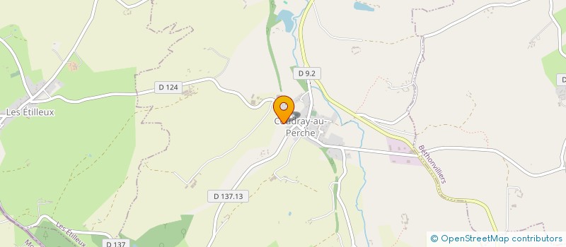 localisation de l'entreprise LES PERCHERONS EN 4L  COUDRAY-AU-PERCHE