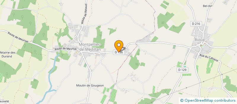 localisation de l'entreprise LES PERCHES à MONTPELLIER-DE-MEDILLAN