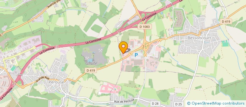 localisation de l'entreprise LES PERCHES  BESSONCOURT