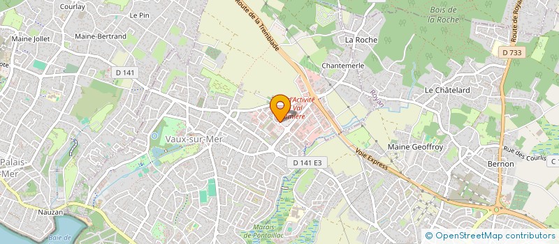 localisation de l'entreprise LES PERCHES DISTRIBUTION à VAUX-SUR-MER