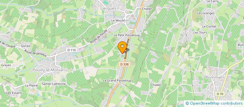 localisation de l'entreprise LES PERELLES  PORTE DES PIERRES DOREES