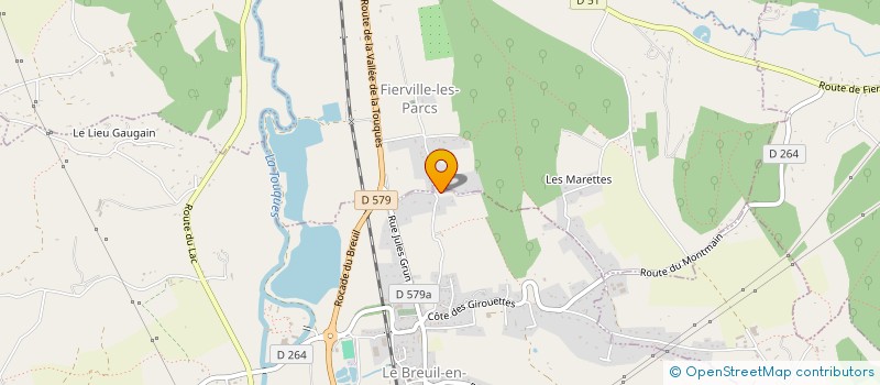 localisation de l'entreprise LES PERELLES  BREUIL-EN-AUGE (LE)