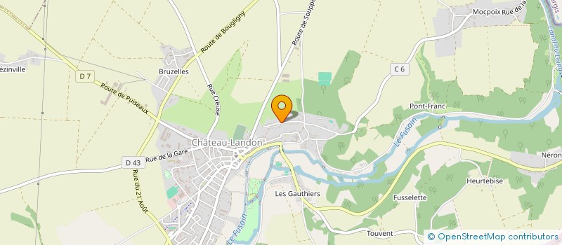 localisation de l'entreprise LES PERES NOEL NOIRS  CHATEAU-LANDON