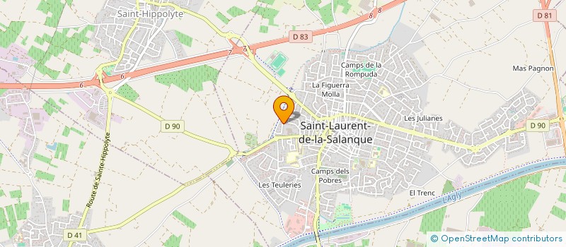 localisation de l'entreprise LES PERGOLAS  SAINT-LAURENT-DE-LA-SALANQUE