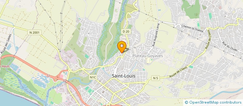 localisation de l'entreprise LES PERIDOTS  SAINT-LOUIS