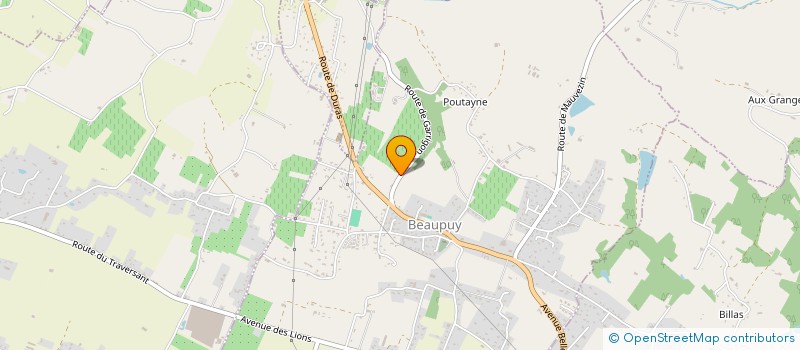 localisation de l'entreprise LES PERIS  BEAUPUY